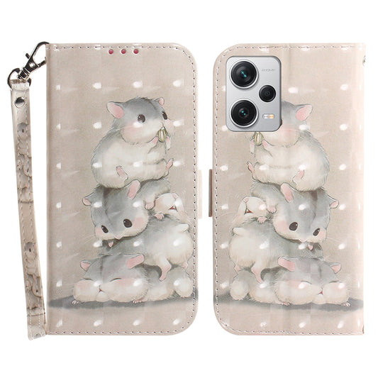 For Xiaomi Redmi Note 12 Pro+ 5G Shockproof  PU Leather Phone Case Stand Wallet