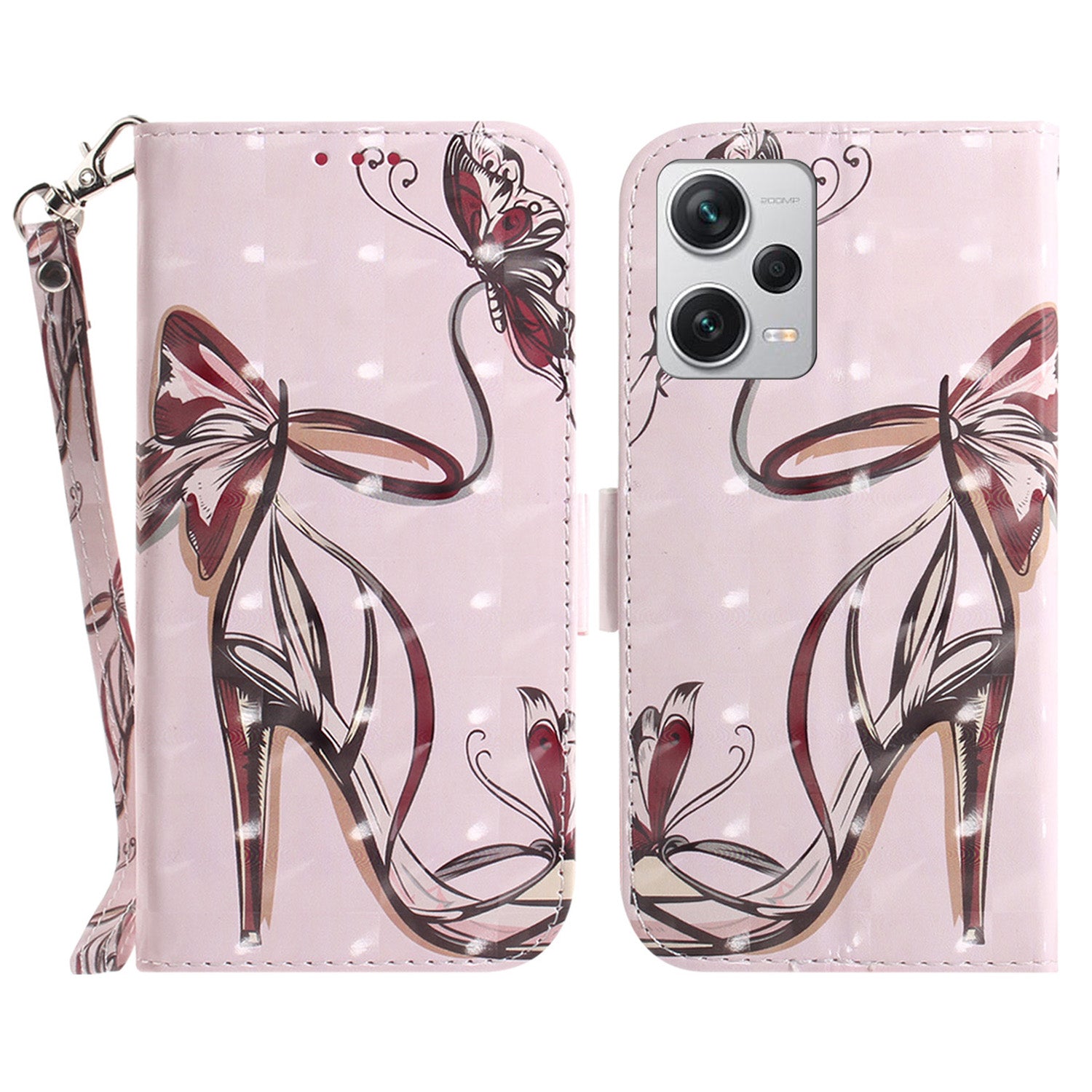 For Xiaomi Redmi Note 12 Pro+ 5G Shockproof  PU Leather Phone Case Stand Wallet