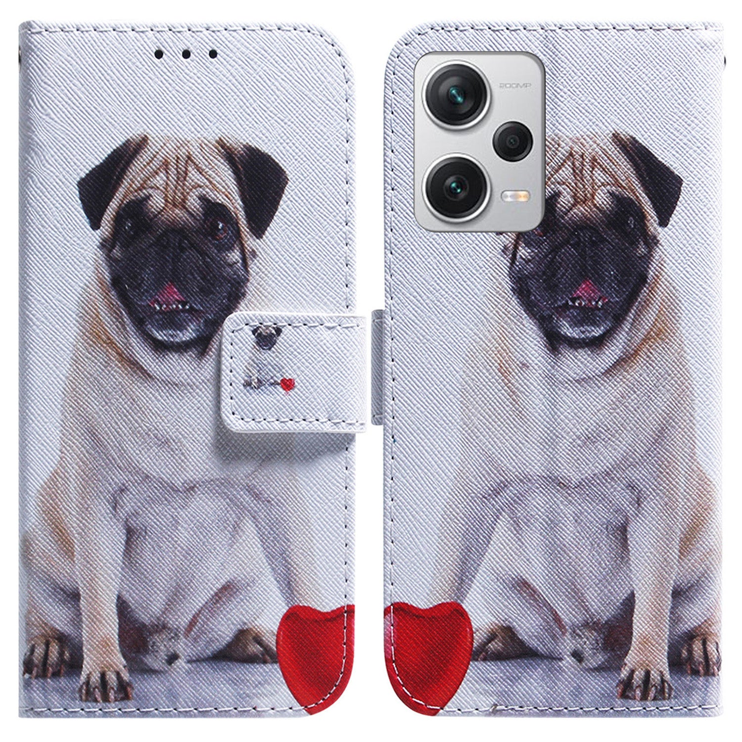 For Xiaomi Redmi Note 12 Pro+ 5G Shockproof Wallet Cover Pattern Printing PU Leather Stand Phone Case with Strap