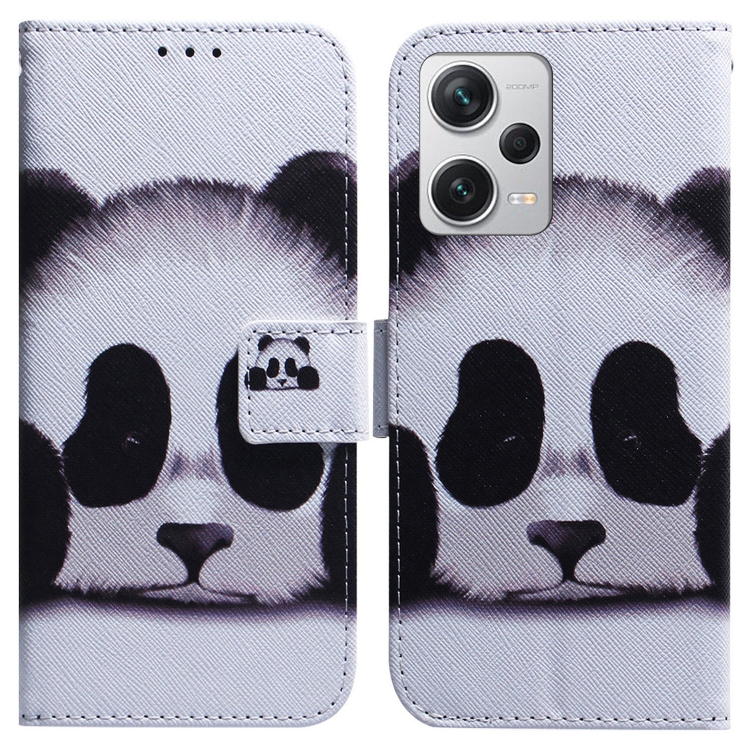 For Xiaomi Redmi Note 12 Pro+ 5G Shockproof Wallet Cover Pattern Printing PU Leather Stand Phone Case with Strap