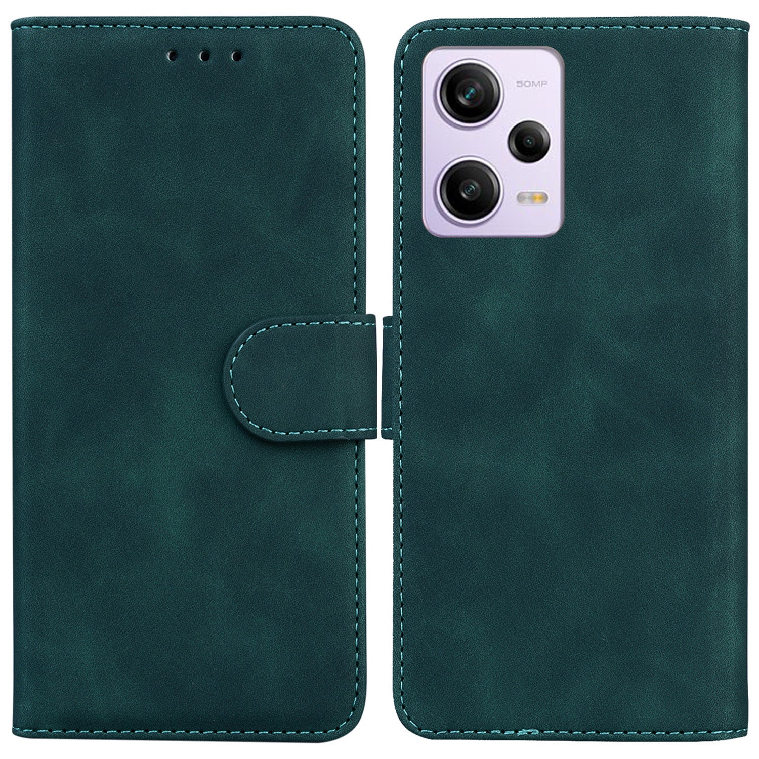 For Xiaomi Redmi Note 12 Pro 5G / Note 12 Pro Speed 5G / Poco X5 Pro 5G Leather Flip Phone Case Solid Color Wallet Cover Stand