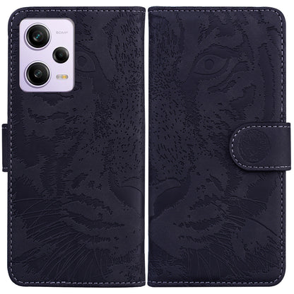 Leather Phone Case for Xiaomi Redmi Note 12 Pro 5G / Note 12 Pro Speed 5G / Poco X5 Pro 5G , Stand Tiger Pattern Imprinted Wallet Cover