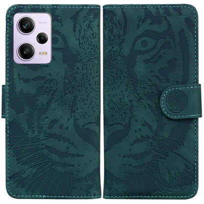 Leather Phone Case for Xiaomi Redmi Note 12 Pro 5G / Note 12 Pro Speed 5G / Poco X5 Pro 5G , Stand Tiger Pattern Imprinted Wallet Cover