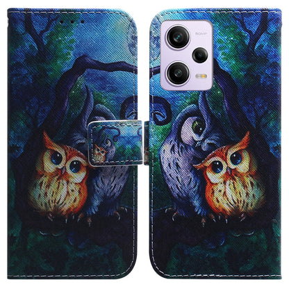 For Xiaomi Poco X5 Pro 5G / Redmi Note 12 Pro 5G / 12 Pro Speed 5G Phone Case Pattern Printing PU Leather Wallet Stand Cover with Strap