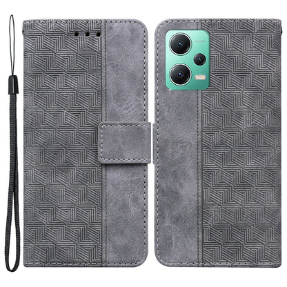 For Xiaomi Redmi Note 12 5G (Global) / (India) / (China) / Poco X5 5G Imprinted Phone Case Flip Leather Wallet Cover Stand