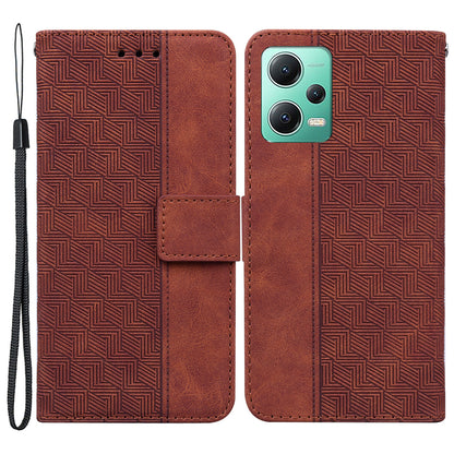 For Xiaomi Redmi Note 12 5G (Global) / (India) / (China) / Poco X5 5G Imprinted Phone Case Flip Leather Wallet Cover Stand