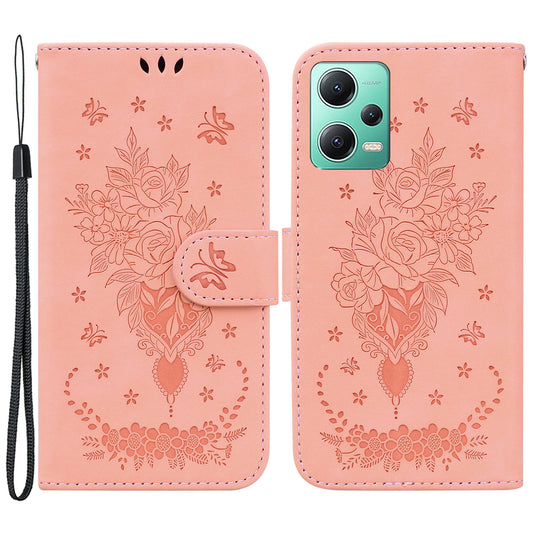 For Xiaomi Poco X5 5G / Redmi Note 12 5G (Global) / (India) / (China) Shockproof PU Leathe Phone Cover with Stand Wallet