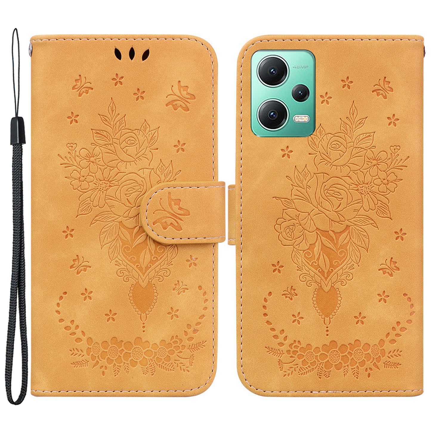 For Xiaomi Poco X5 5G / Redmi Note 12 5G (Global) / (India) / (China) Shockproof PU Leathe Phone Cover with Stand Wallet