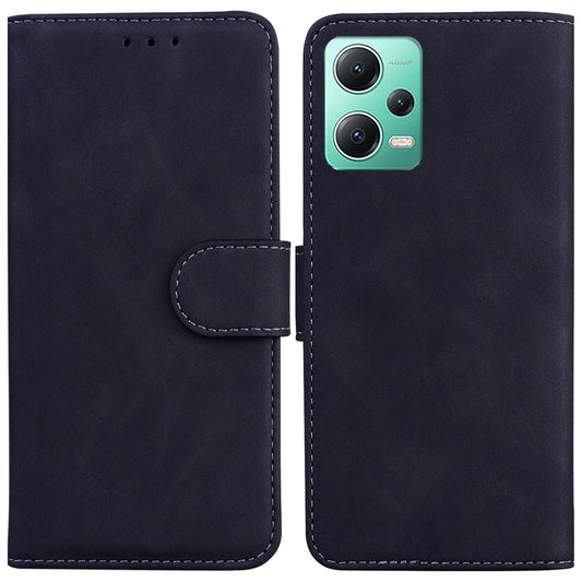 For Xiaomi Redmi Note 12 5G (Global) / (India) / (China) / Poco X5 5G PU Leather Phone Case Solid Color Stand Wallet Cover