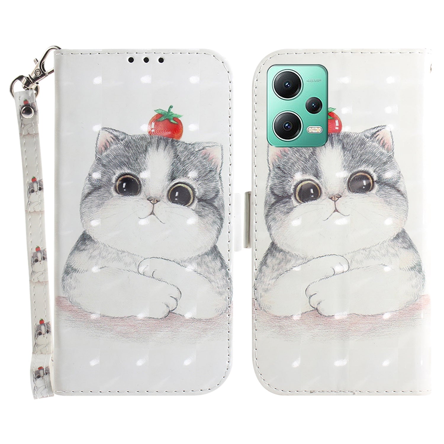 For Xiaomi Redmi Note 12 5G (Global) / (India) / (China) / Poco X5 5G Pattern Printing Anti-drop Leather Phone Case Stand Wallet