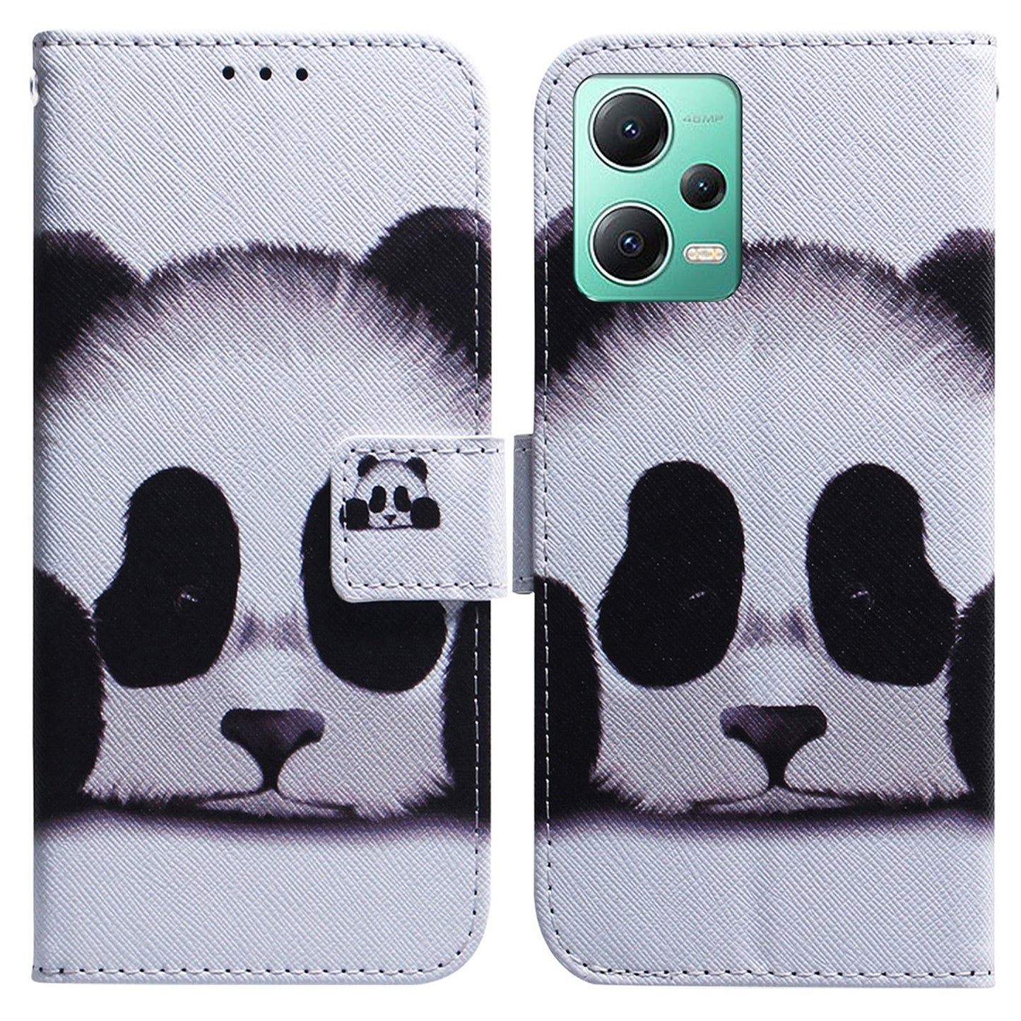 For Xiaomi Redmi Note 12 5G (Global) / (India) / (China) / Poco X5 5G Phone Wallet Case Pattern Printing Leather Stand Phone Cover with Strap