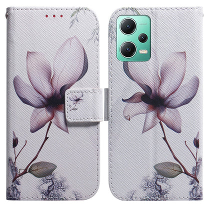 For Xiaomi Redmi Note 12 5G (Global) / (India) / (China) / Poco X5 5G Phone Wallet Case Pattern Printing Leather Stand Phone Cover with Strap