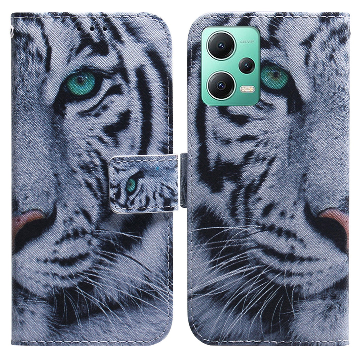 For Xiaomi Redmi Note 12 5G (Global) / (India) / (China) / Poco X5 5G Phone Wallet Case Pattern Printing Leather Stand Phone Cover with Strap