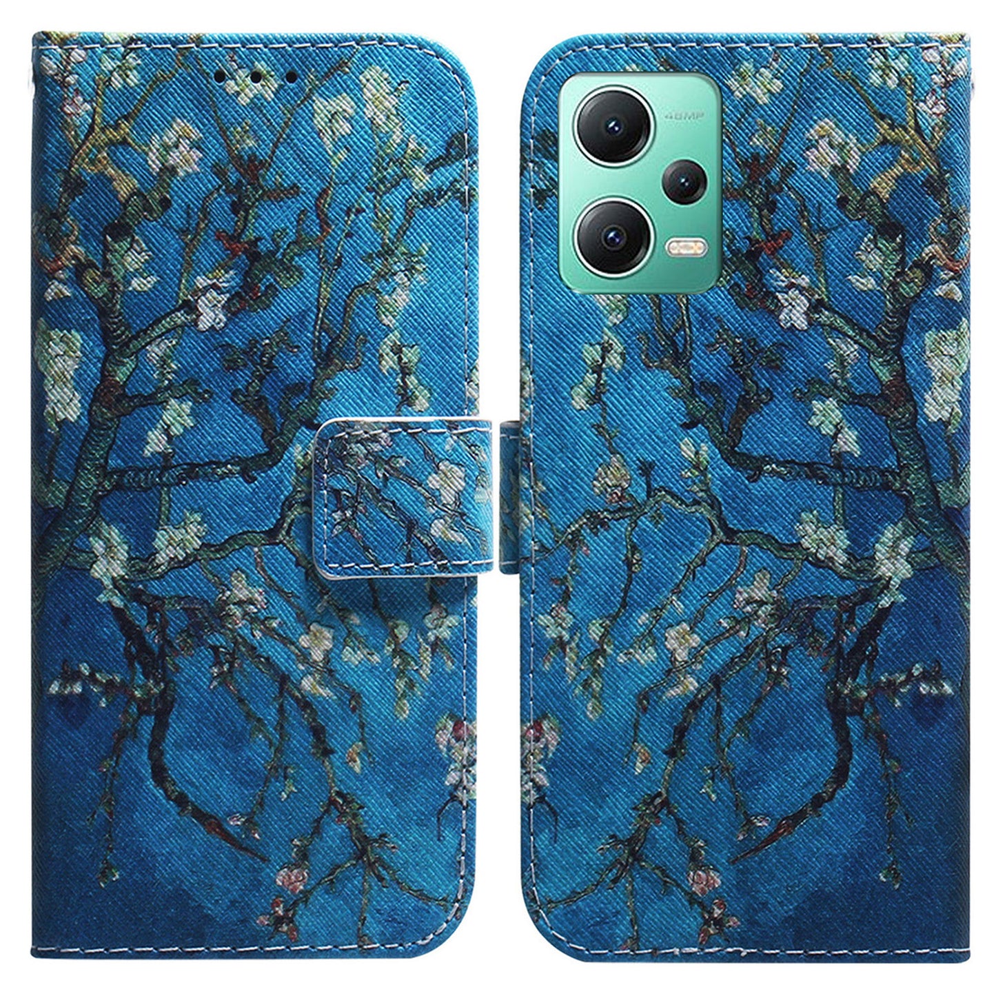 For Xiaomi Redmi Note 12 5G (Global) / (India) / (China) / Poco X5 5G Phone Wallet Case Pattern Printing Leather Stand Phone Cover with Strap