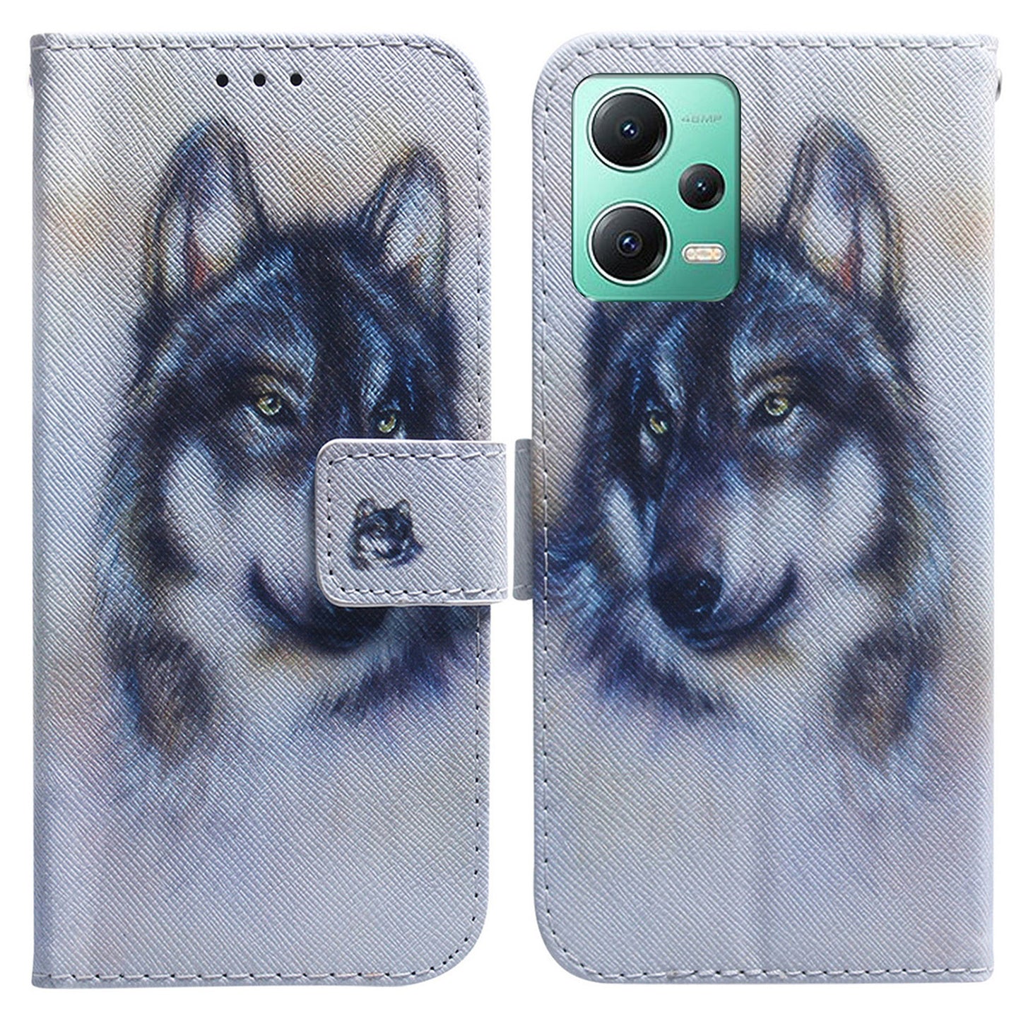 For Xiaomi Redmi Note 12 5G (Global) / (India) / (China) / Poco X5 5G Phone Wallet Case Pattern Printing Leather Stand Phone Cover with Strap