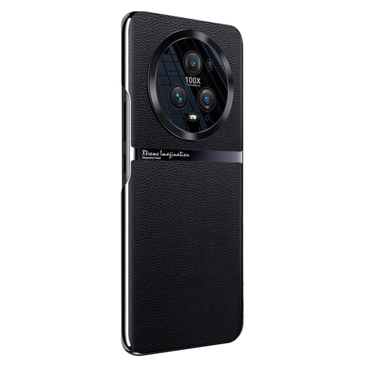 For Honor Magic5 Pro Shockproof Smartphone Case PC + PU Leather Back Protective Cover
