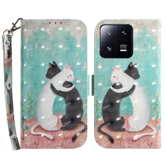 Anti-fall Folio Flip Phone Cover for Xiaomi 13 Pro 5G Stand Wallet Phone Case with Strap