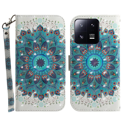 Anti-fall Folio Flip Phone Cover for Xiaomi 13 Pro 5G Stand Wallet Phone Case with Strap