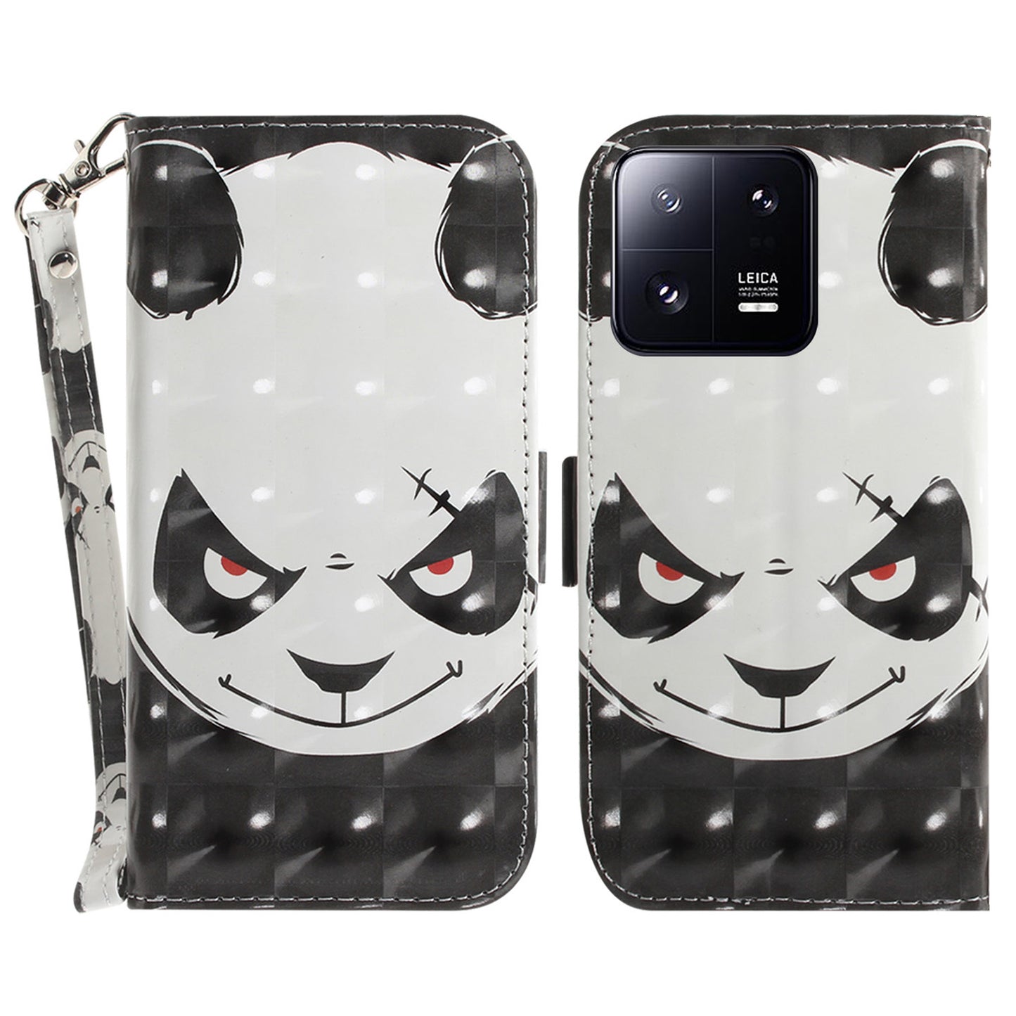 Anti-fall Folio Flip Phone Cover for Xiaomi 13 Pro 5G Stand Wallet Phone Case with Strap