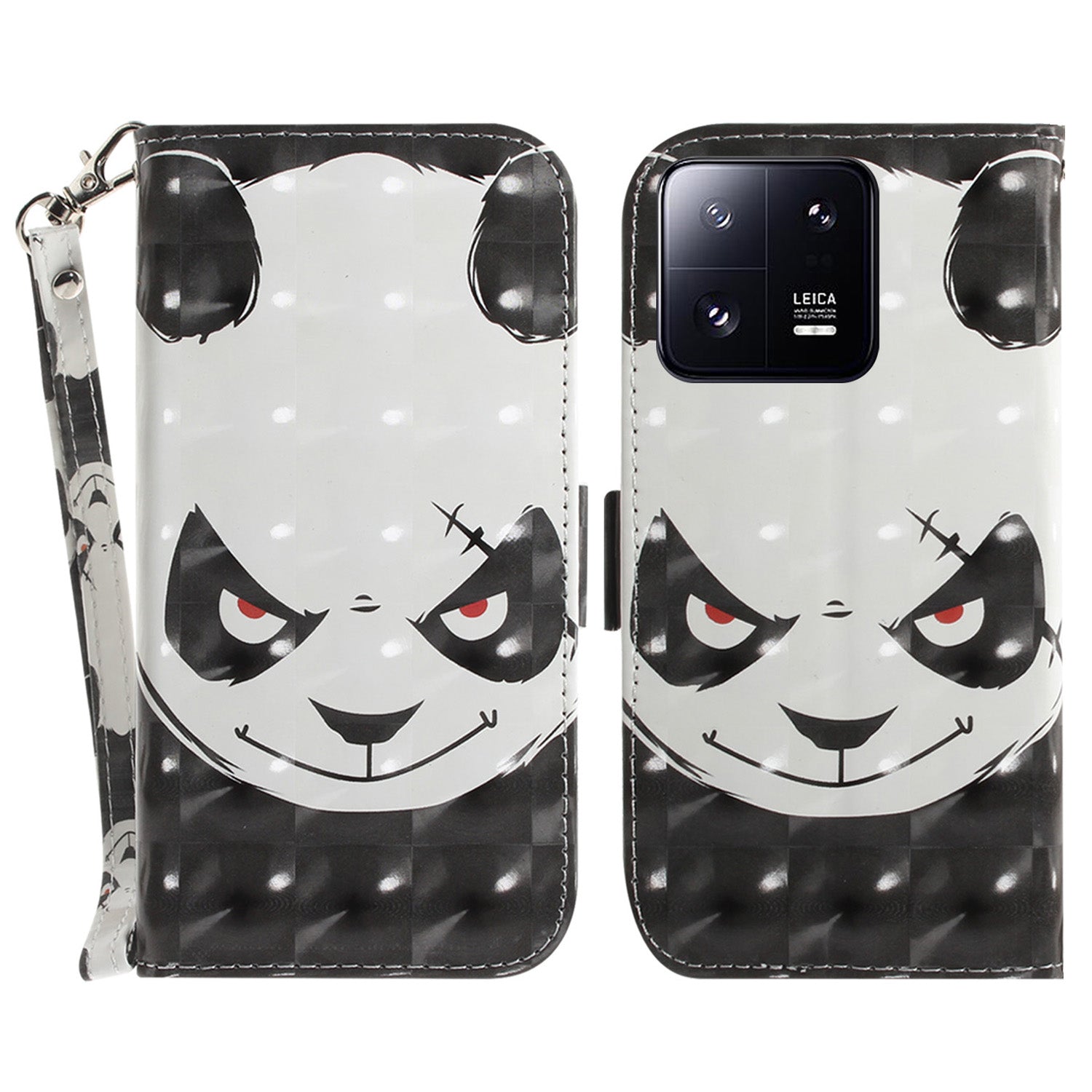 Anti-fall Folio Flip Phone Cover for Xiaomi 13 Pro 5G Stand Wallet Phone Case with Strap