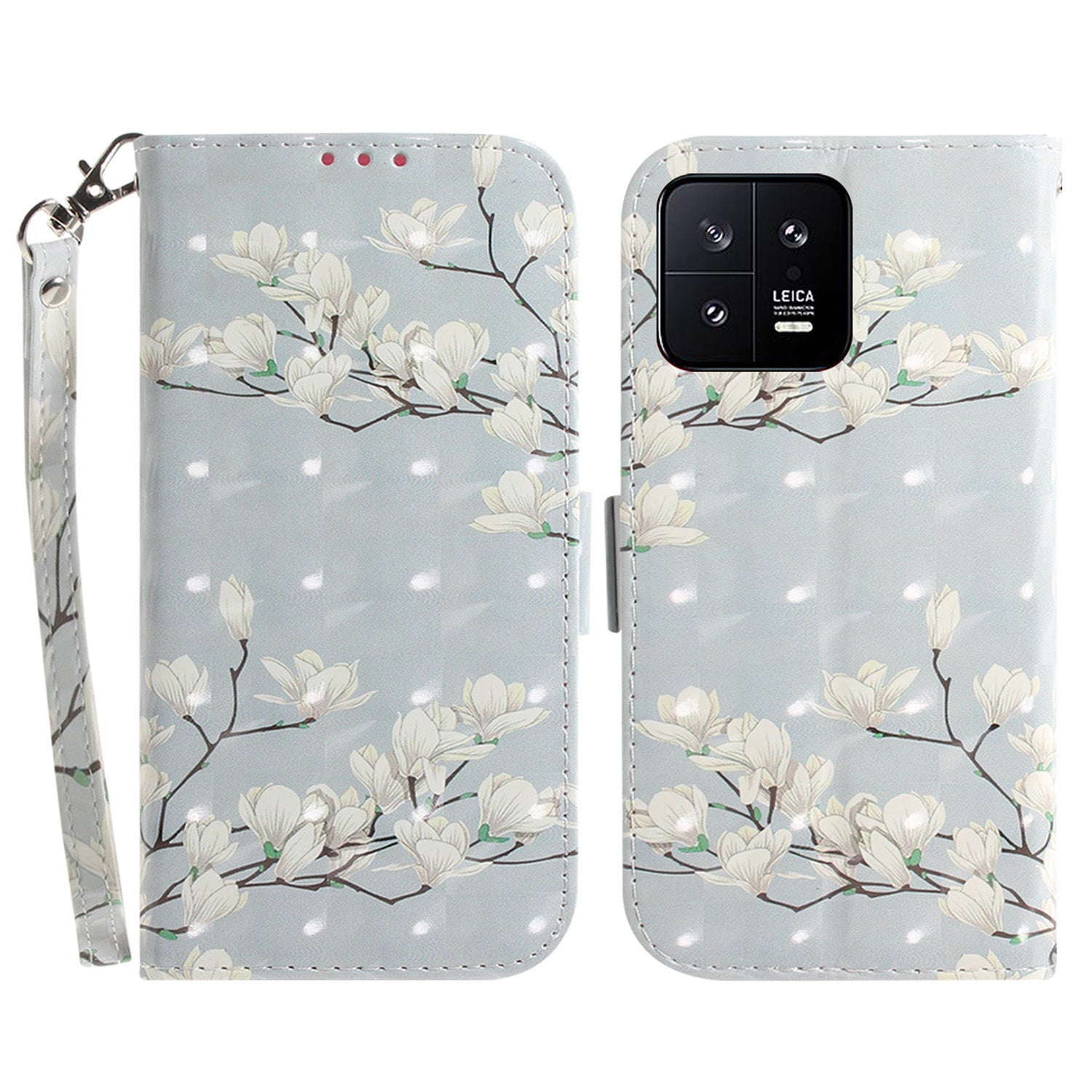 Cell Phone Cover Stand For Xiaomi 13 5G Anti-scratch PU Leather Flip Phone Case Wallet with Strap