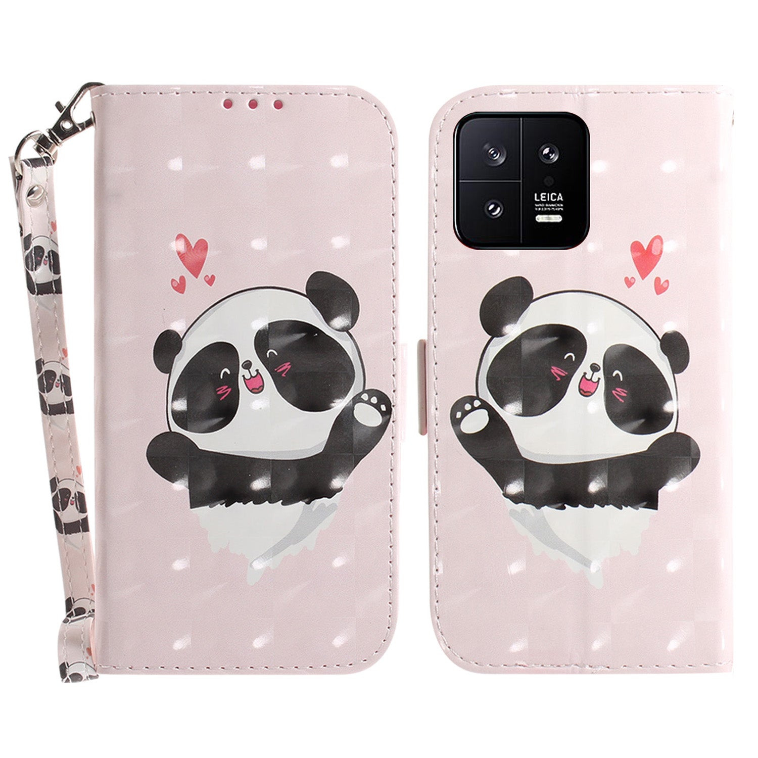 Cell Phone Cover Stand For Xiaomi 13 5G Anti-scratch PU Leather Flip Phone Case Wallet with Strap