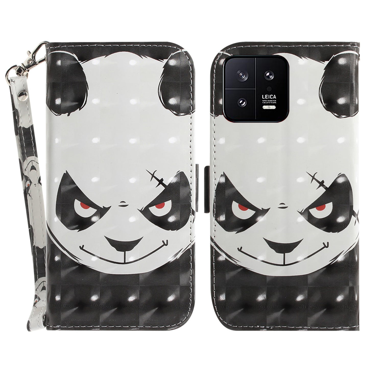 Cell Phone Cover Stand For Xiaomi 13 5G Anti-scratch PU Leather Flip Phone Case Wallet with Strap