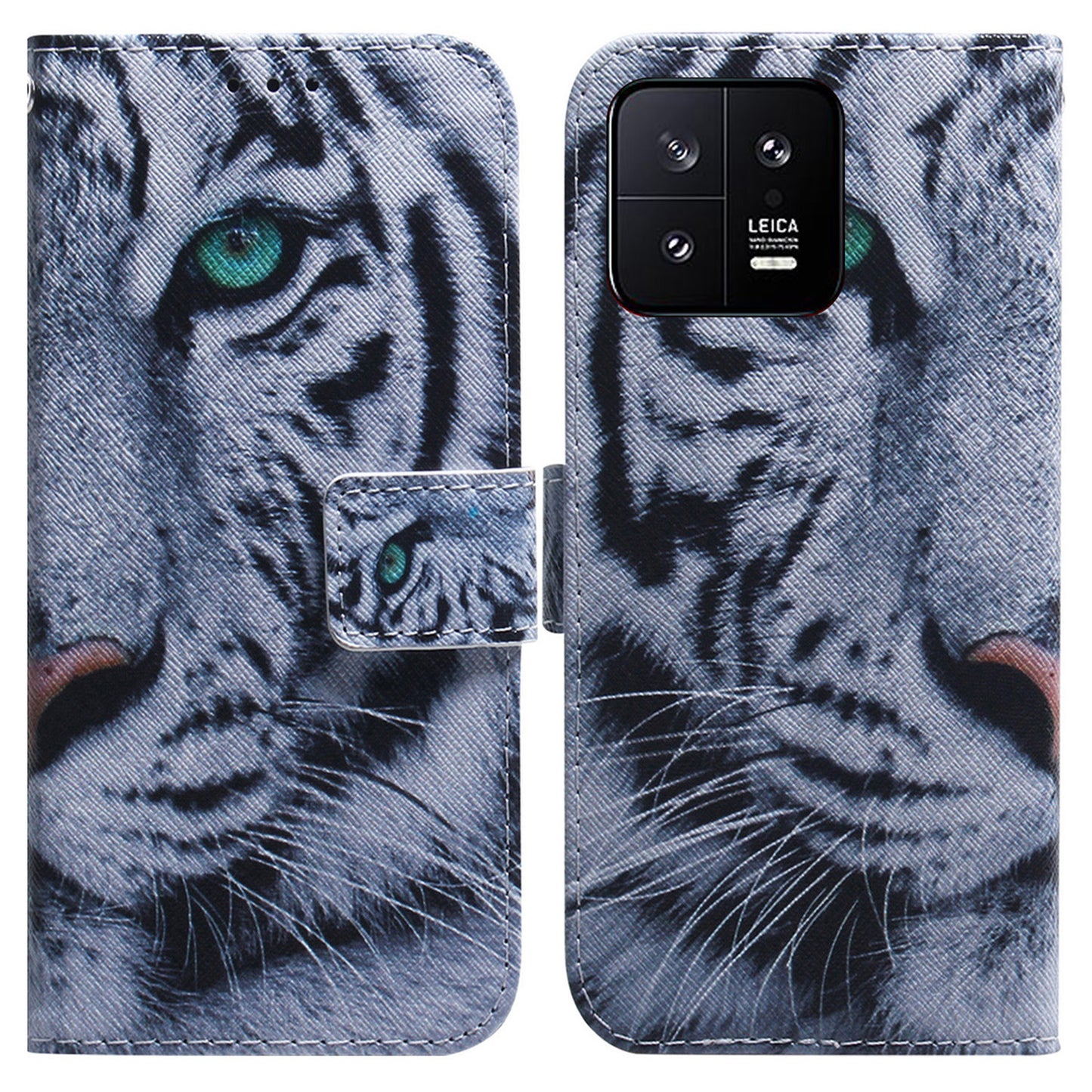 For Xiaomi 13 5G PU Leather Wallet Phone Case Pattern Printing Folding Stand Cover with Strap