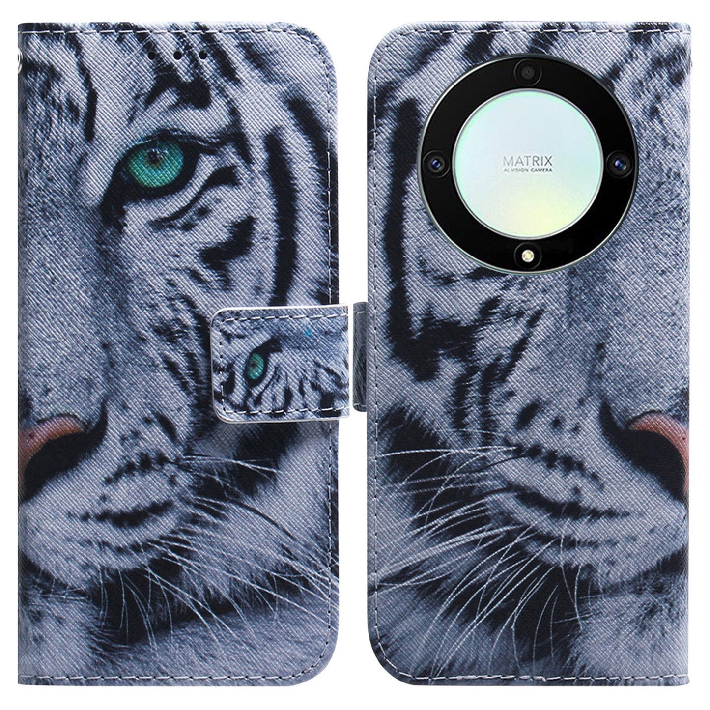 For Honor X40 5G / X9a 5G / Magic5 Lite 5G Pattern Printing Stand Cover Anti-drop PU Leather Wallet Phone Case with Strap
