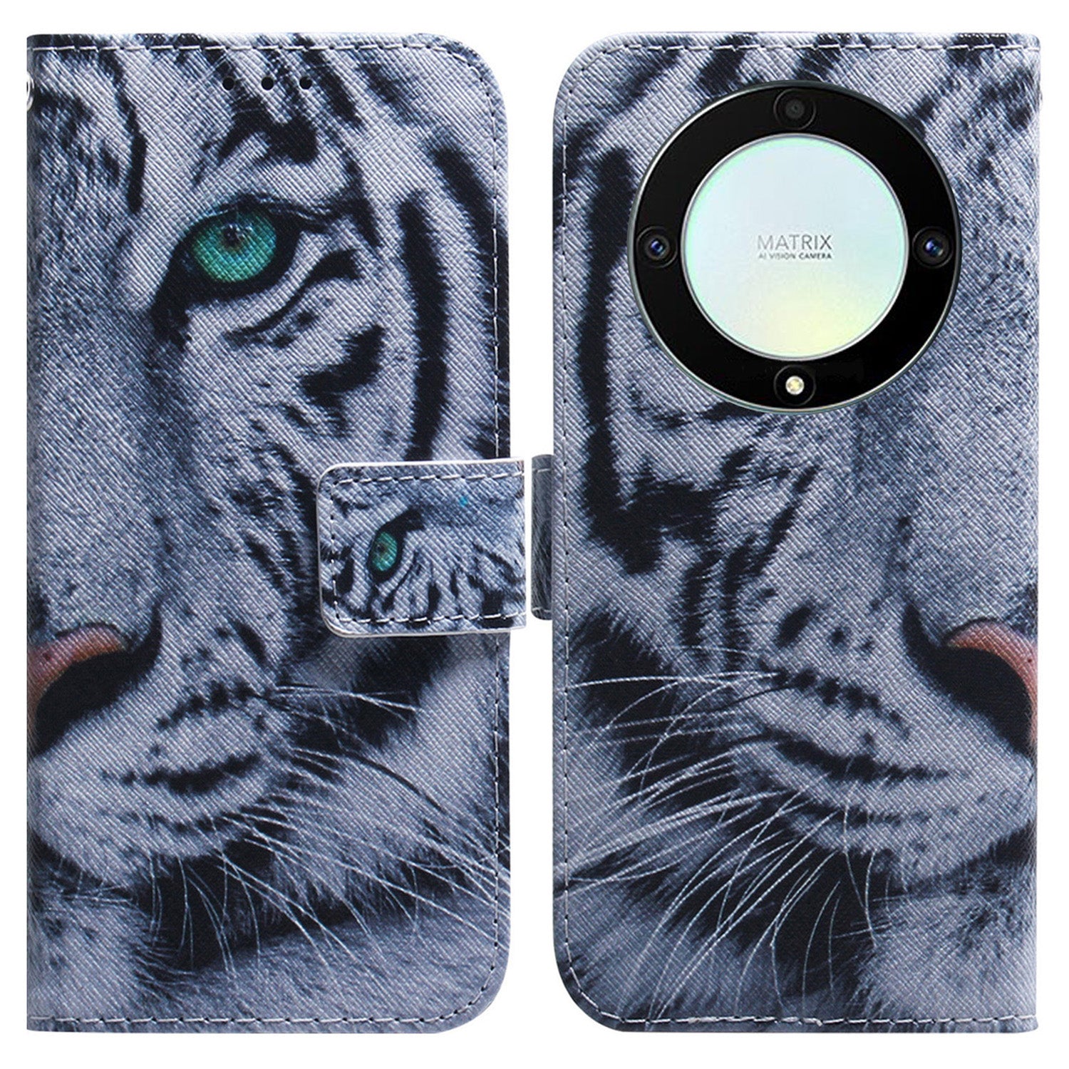 For Honor X40 5G / X9a 5G / Magic5 Lite 5G Pattern Printing Stand Cover Anti-drop PU Leather Wallet Phone Case with Strap