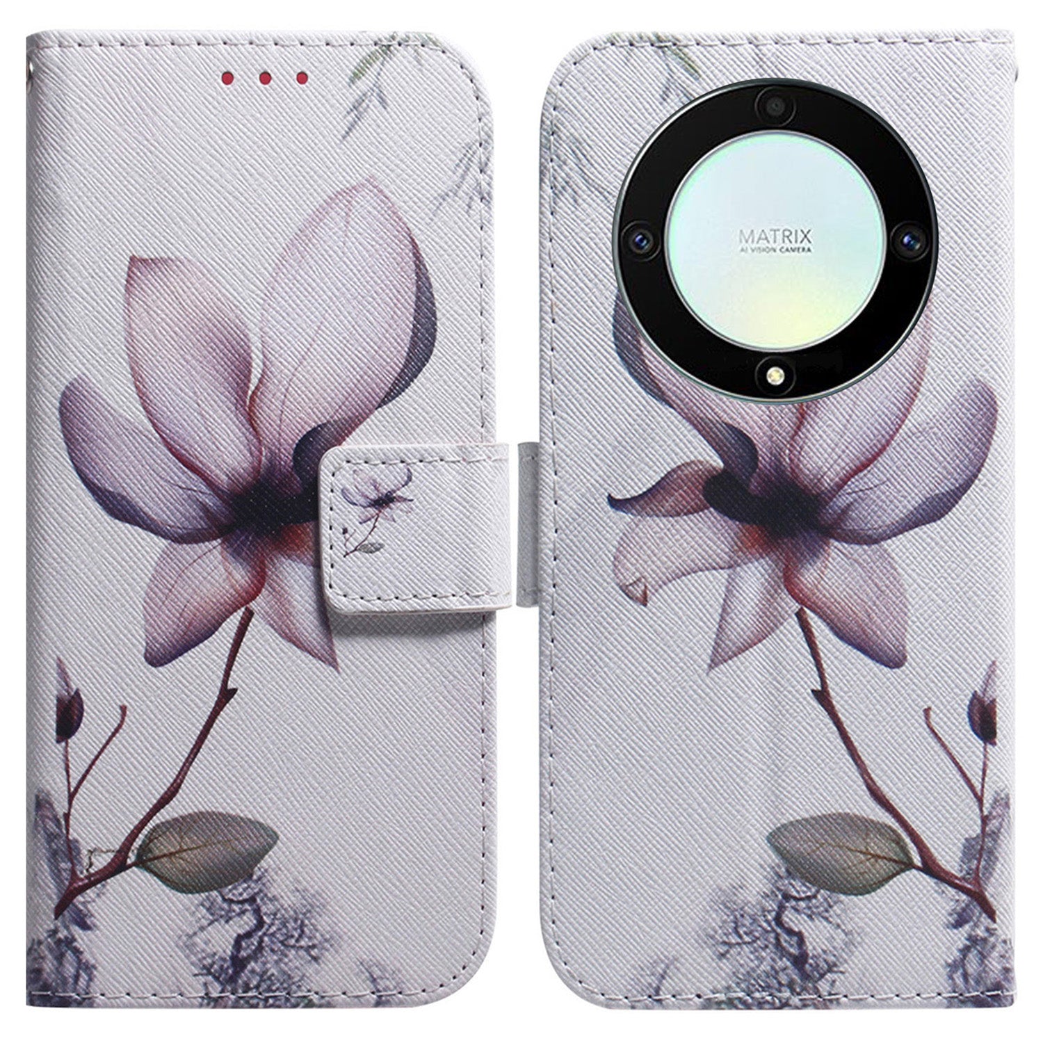 For Honor X40 5G / X9a 5G / Magic5 Lite 5G Pattern Printing Stand Cover Anti-drop PU Leather Wallet Phone Case with Strap