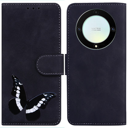 For Honor X40 5G / X9a 5G / Magic5 Lite 5G Butterfly Printing Full Protection Cover Leather Wallet Stand Phone Case
