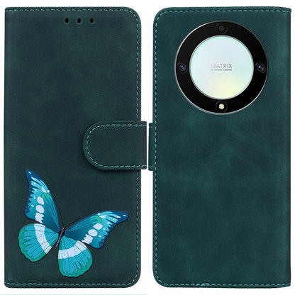 For Honor X40 5G / X9a 5G / Magic5 Lite 5G Butterfly Printing Full Protection Cover Leather Wallet Stand Phone Case
