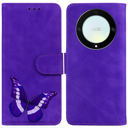 For Honor X40 5G / X9a 5G / Magic5 Lite 5G Butterfly Printing Full Protection Cover Leather Wallet Stand Phone Case