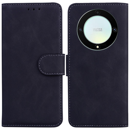 For Honor X40 5G / X9a 5G / Magic5 Lite 5G PU Leather Wallet Cover Solid Color Flip Stand Phone Case