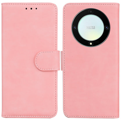 For Honor X40 5G / X9a 5G / Magic5 Lite 5G PU Leather Wallet Cover Solid Color Flip Stand Phone Case