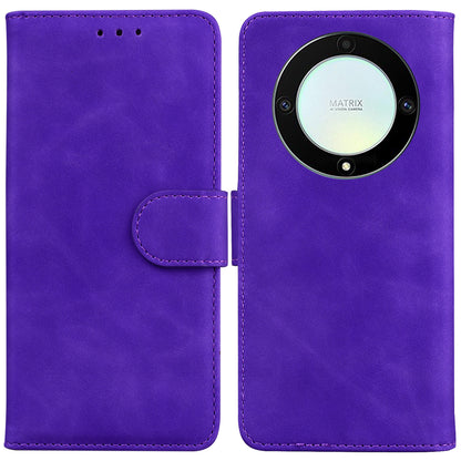 For Honor X40 5G / X9a 5G / Magic5 Lite 5G PU Leather Wallet Cover Solid Color Flip Stand Phone Case