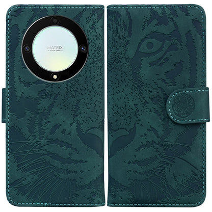 Flip Wallet Case for Honor X40 5G / X9a 5G / Magic5 Lite 5G , PU Leather Tiger Pattern Imprinted Stand Phone Cover