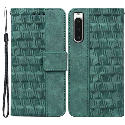 For Sony Xperia 10 V Phone Case Phone Wallet Stand Protective Cover Imprinted Leather Case
