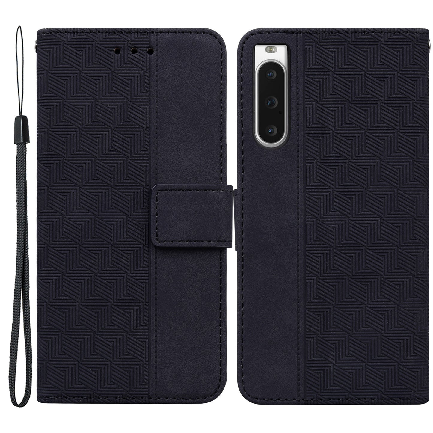 For Sony Xperia 10 V Phone Case Phone Wallet Stand Protective Cover Imprinted Leather Case