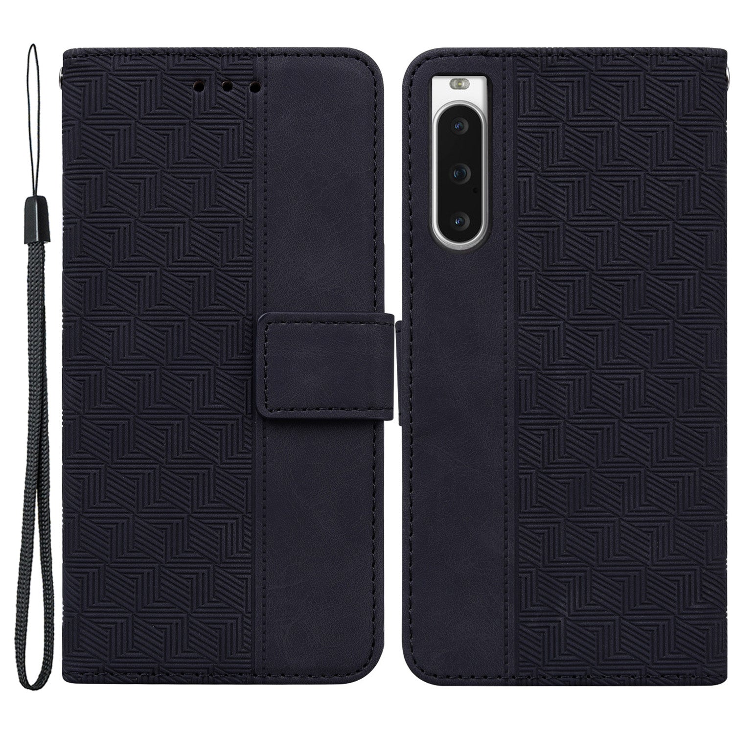 For Sony Xperia 10 V Phone Case Phone Wallet Stand Protective Cover Imprinted Leather Case