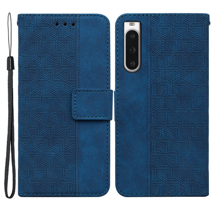 For Sony Xperia 10 V Phone Case Phone Wallet Stand Protective Cover Imprinted Leather Case