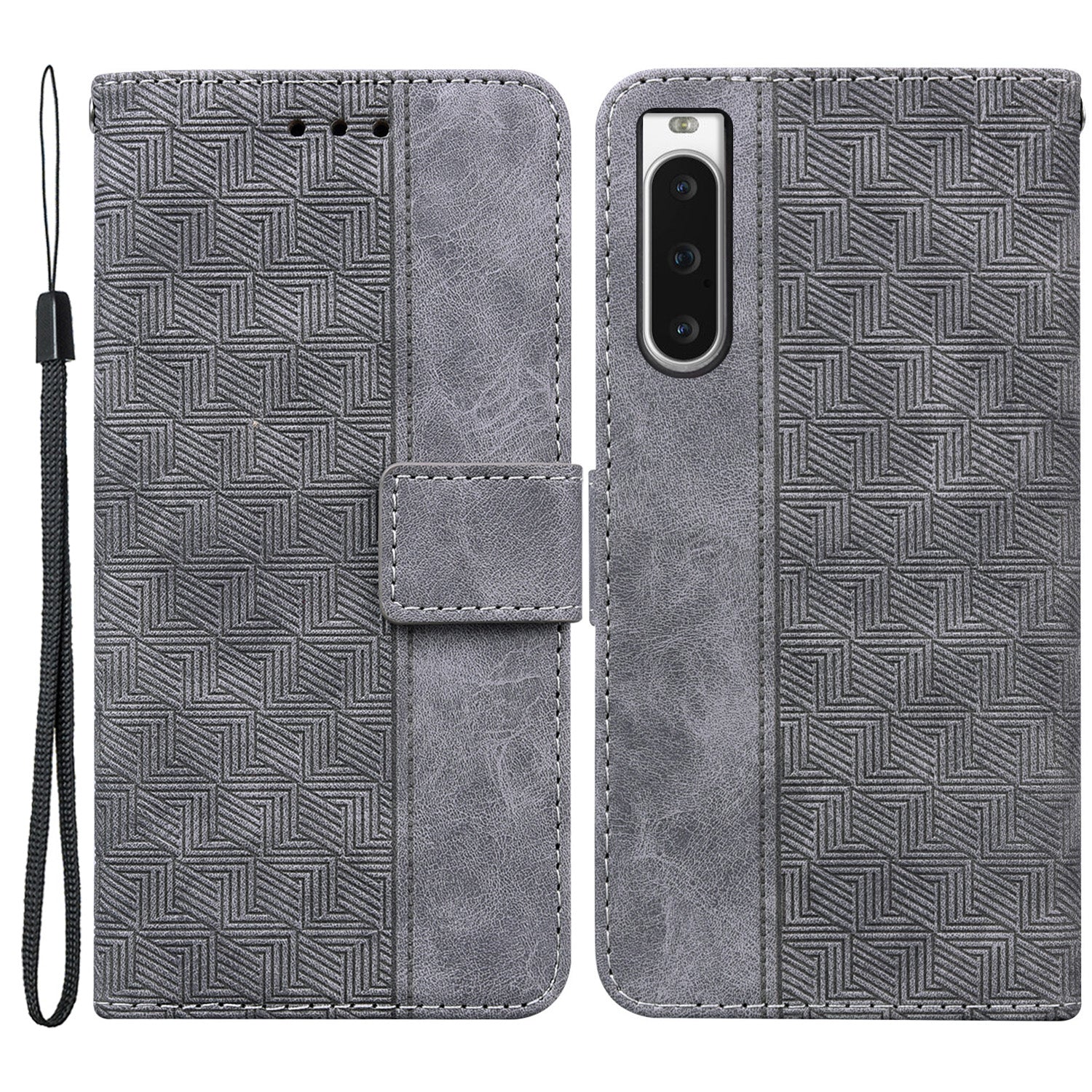 For Sony Xperia 10 V Phone Case Phone Wallet Stand Protective Cover Imprinted Leather Case