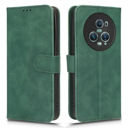 For Honor Magic5 Pro Flip Leather Phone Case Stand Wallet Skin-friendly Drop-proof Cell Phone Cover