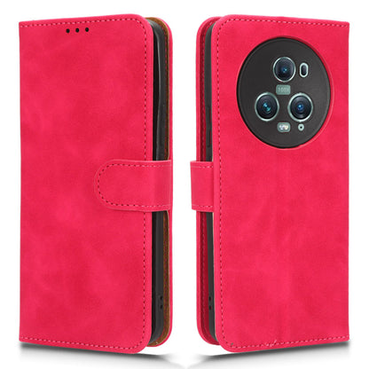 For Honor Magic5 Pro Flip Leather Phone Case Stand Wallet Skin-friendly Drop-proof Cell Phone Cover