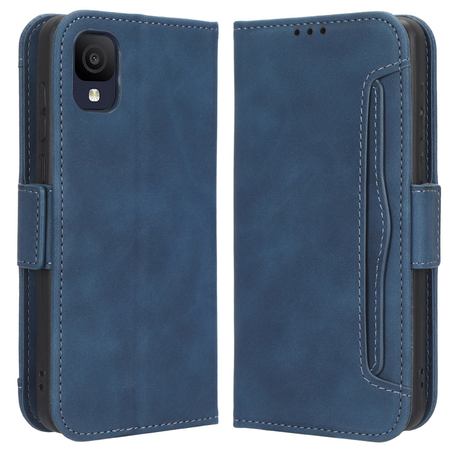 For TCL Ion Z Multiple Card Slots Stand Cover Anti-drop PU Leather Wallet Phone Case