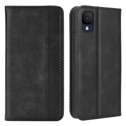 For TCL Ion Z Retro PU Leather Wallet Phone Case Magnetic Absorption Folding Stand Cover