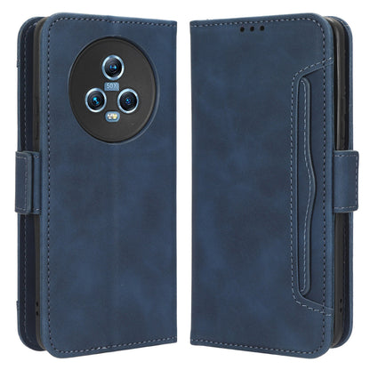 For Honor Magic5 5G Multiple Card Slots PU Leather Wallet Stand Cover Drop-proof Phone Case