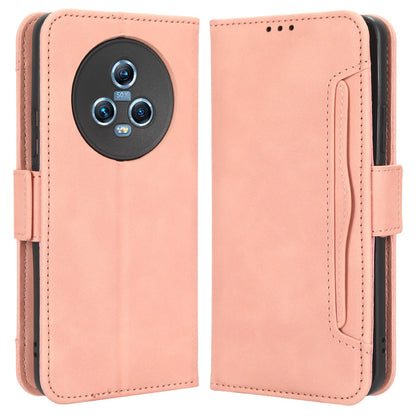 For Honor Magic5 5G Multiple Card Slots PU Leather Wallet Stand Cover Drop-proof Phone Case