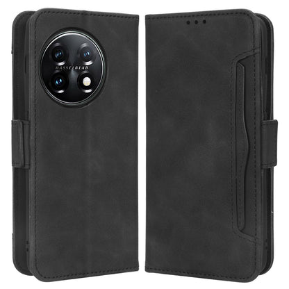 For OnePlus 11R 5G / Ace 2 5G PU Leather Stand Cover Multiple Card Slots Phone Wallet Case